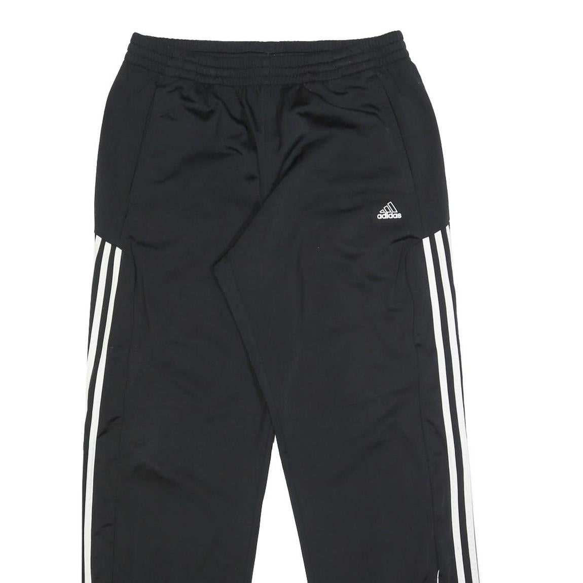 ADIDAS Mens Joggers Black M W29 L30 Classic Straight Fit Sportswear