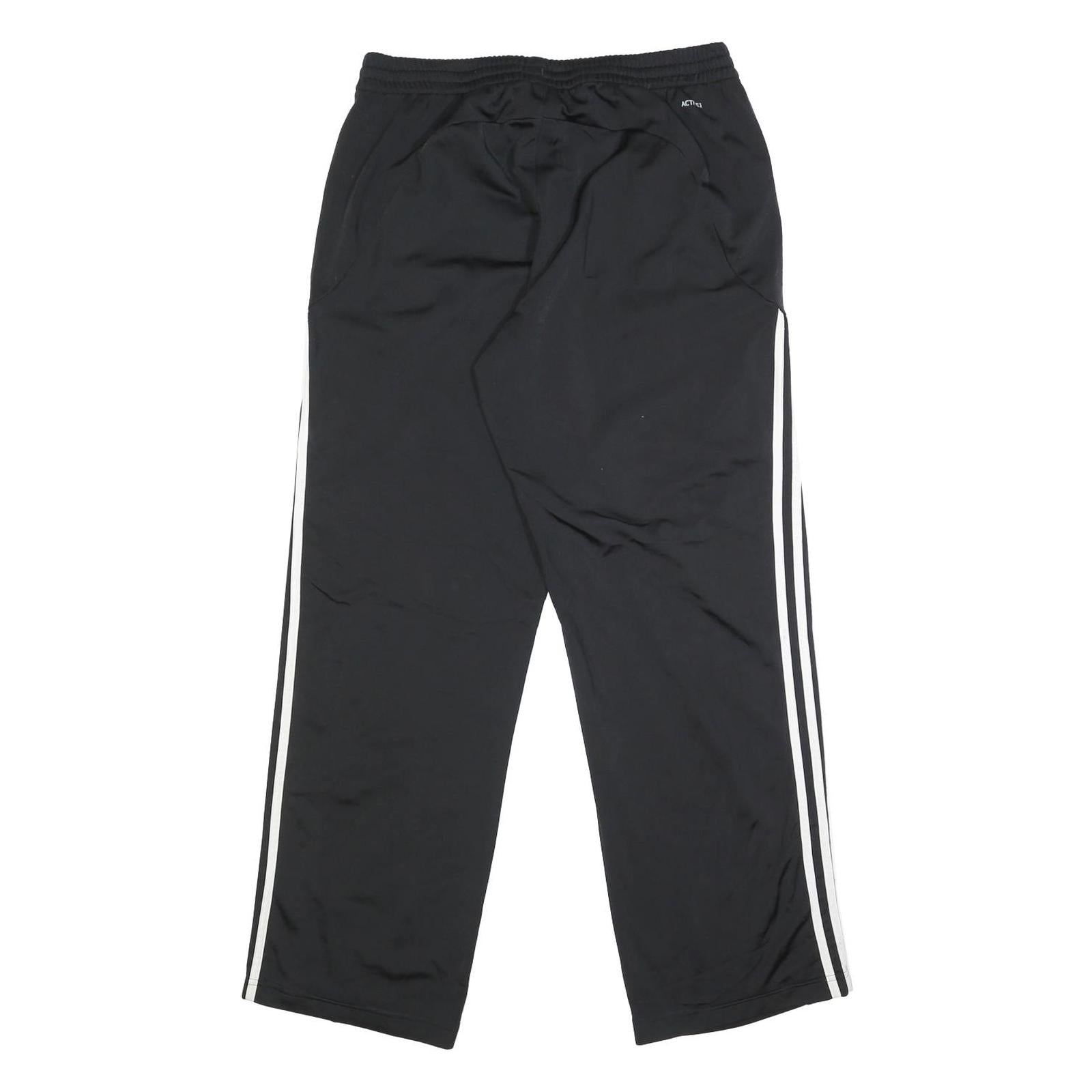 ADIDAS Mens Joggers Black M W29 L30 Classic Straight Fit Sportswear