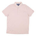 TOMMY HILFIGER Mens Pink Polo Shirt L Cotton Short Sleeve Buttoned Pocket