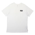 LEVI'S Mens White Graphic T-Shirt L Short Sleeve Crew Neck Cotton Blend Casual