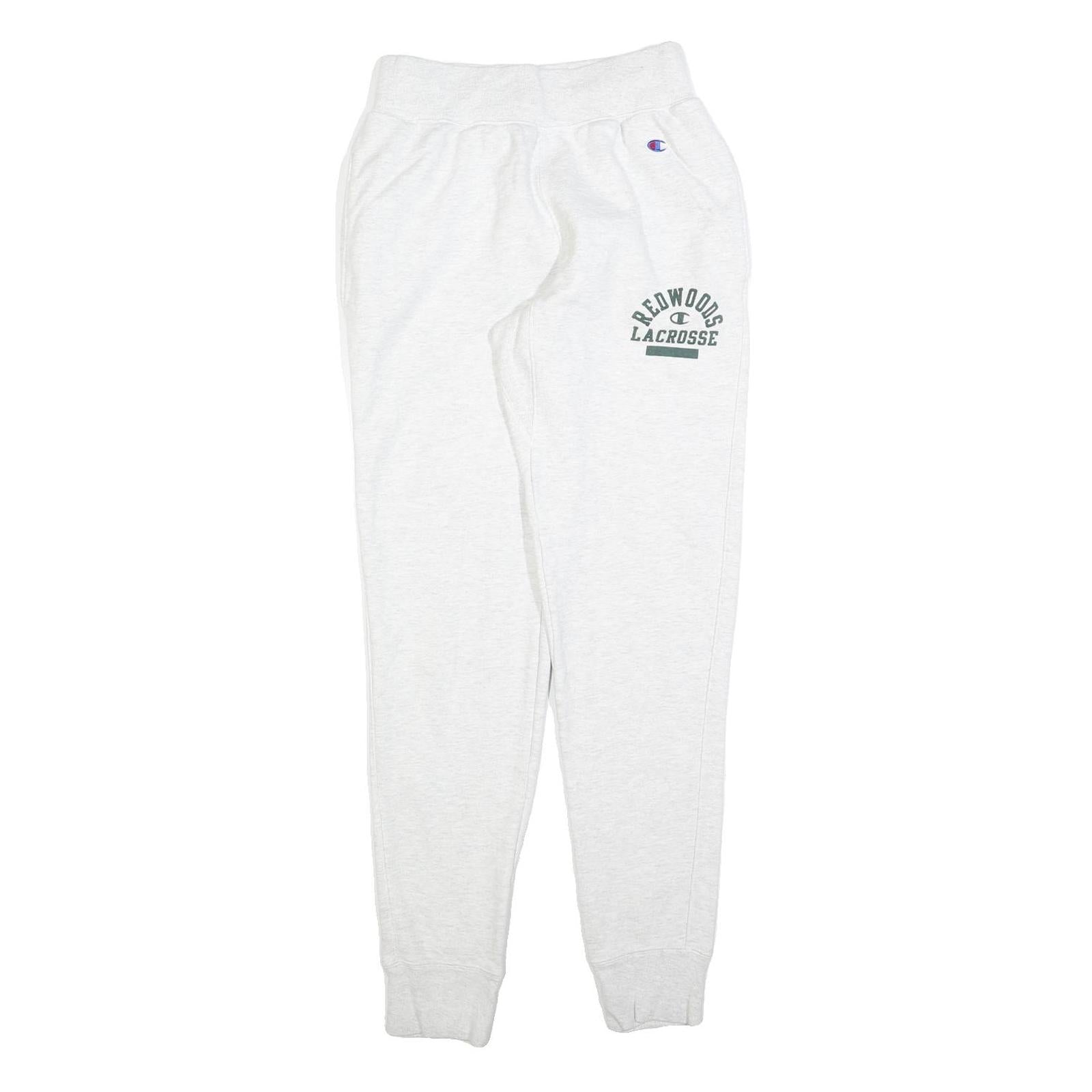 CHAMPION REVERSE WEAVE Womens Joggers White Redwoods Lacrosse Slim Tapered S W24