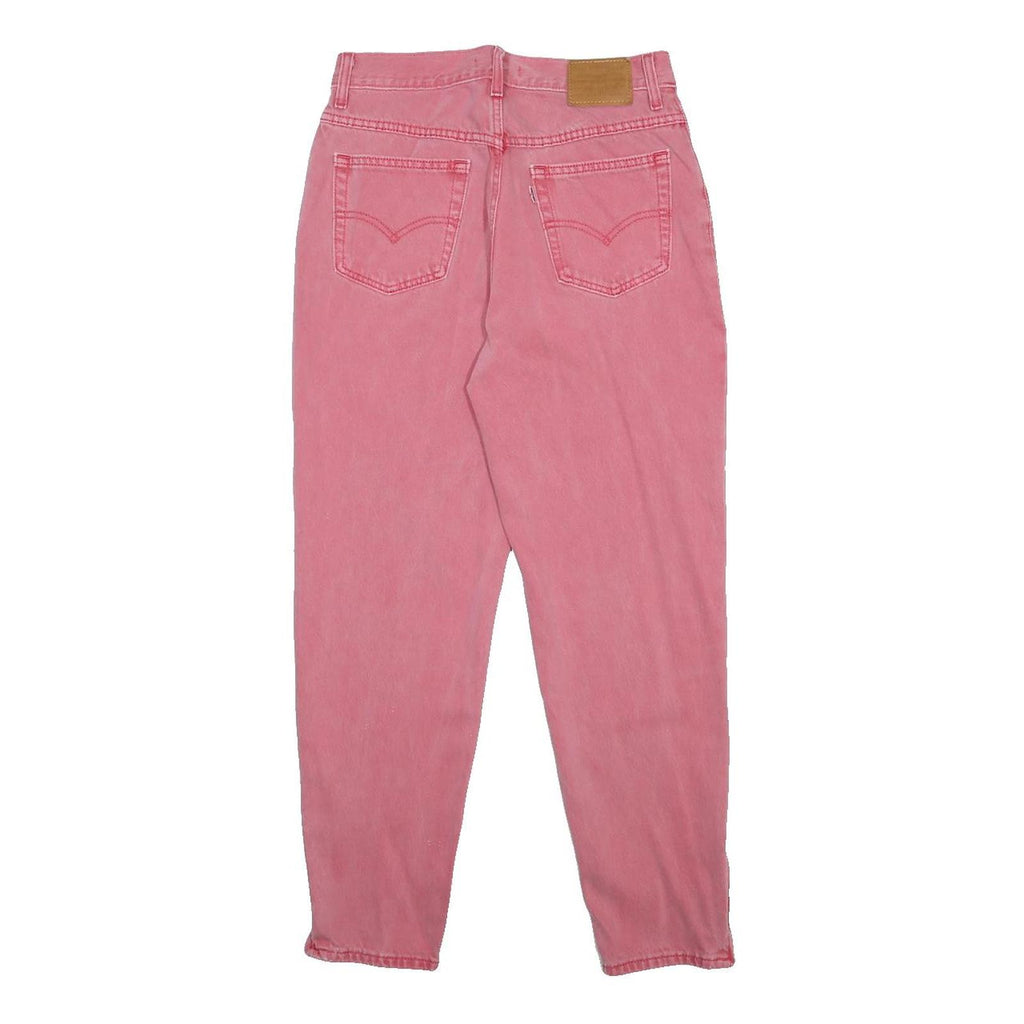 LEVI'S Big E Womens Pink Regular Straight Denim Cotton Light W27 L26 Classic