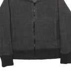 WOOLRICH Womens Grey & Black Zip Jacket M Polyester Casual Outerwear
