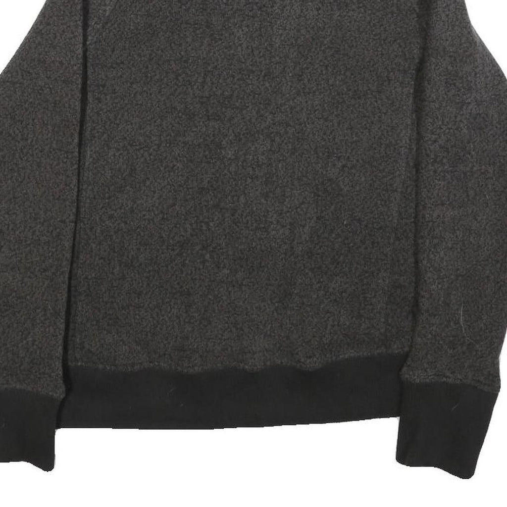 WOOLRICH Womens Grey & Black Zip Jacket M Polyester Casual Outerwear