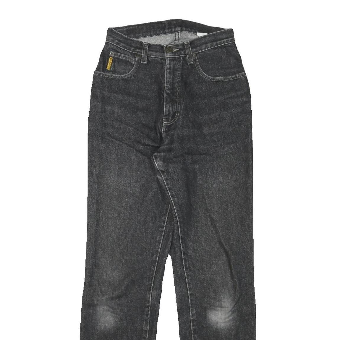 ARMANI JEANS Womens Jeans Black Regular Straight Denim Medium W24 L30 Classic