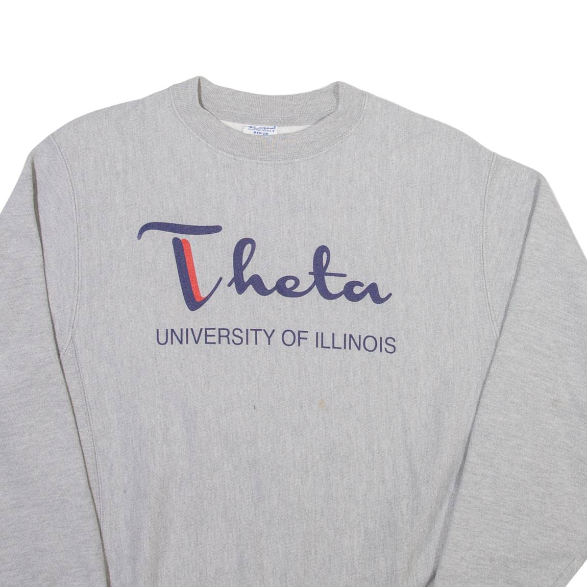 CHAMPION REVERSE WEAVE University Of Illinois Mens Sweatshirt Grey USA M