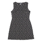 TOMMY HILFIGER Womens Black Floral Sleeveless Day Dress Polyester Blend M