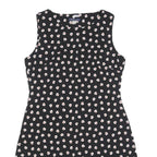 TOMMY HILFIGER Womens Black Floral Sleeveless Day Dress Polyester Blend M