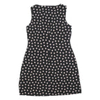 TOMMY HILFIGER Womens Black Floral Sleeveless Day Dress Polyester Blend M