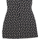 TOMMY HILFIGER Womens Black Floral Sleeveless Day Dress Polyester Blend M