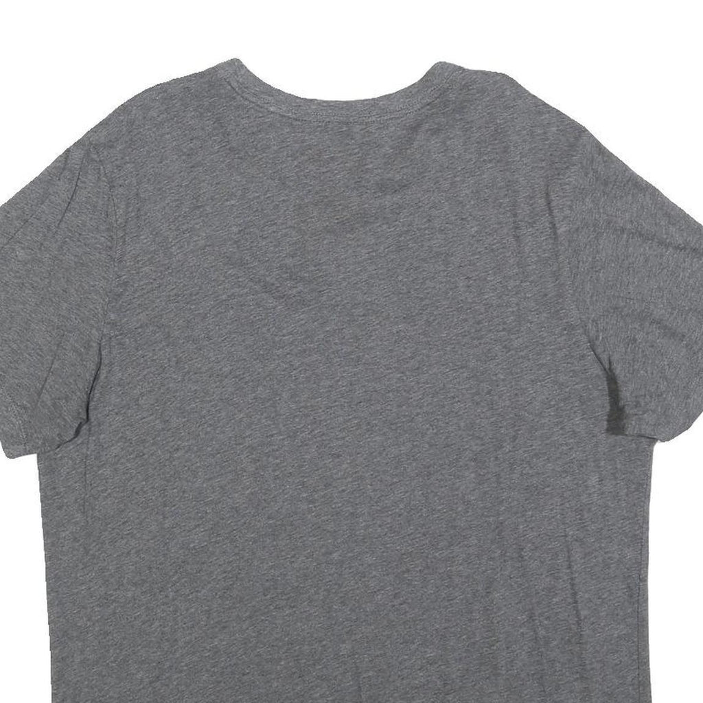 NIKE Mens Grey Crew Neck Short Sleeve T-Shirt L Cotton Casual Sportswear
