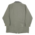 NEWPORT Womens Green & Grey Zip Jacket L Polyester Blend Plain Stylish Comfort
