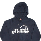 ELLESSE Cropped Womens Black Hoodie Pullover UK 8