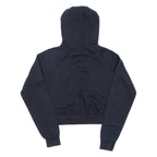 ELLESSE Cropped Womens Black Hoodie Pullover UK 8