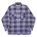 SHIRT COMPANY Mens Shirt Purple Check Long Sleeve M