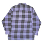 SHIRT COMPANY Mens Shirt Purple Check Long Sleeve M