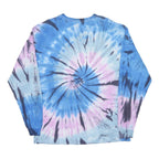 LEVI'S Mens Blue & Pink Tie Dye Long Sleeve Crew Neck XL Cotton Blend T-Shirt