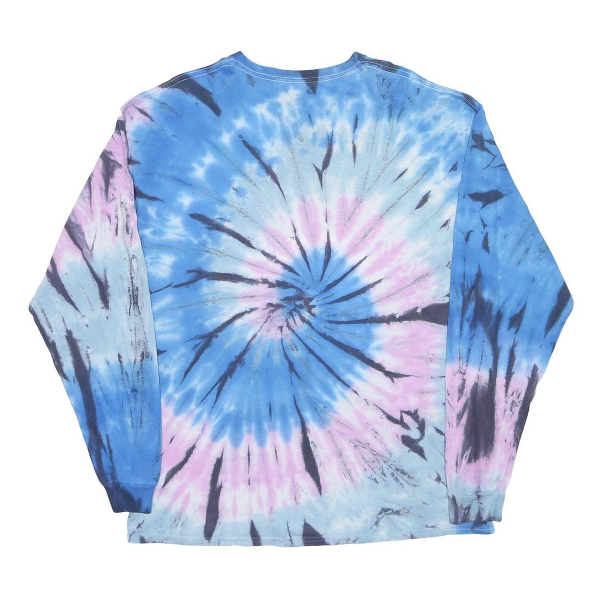 LEVI'S Mens Blue & Pink Tie Dye Long Sleeve Crew Neck XL Cotton Blend T-Shirt