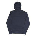 CHAMPION Mens Navy Pullover Hoodie S Cotton Blend Casual Logo Sweatshirt