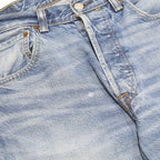 LEVI'S 501 Mens Regular Fit Straight Denim Light Blue W32 L30 Classic Button Fly