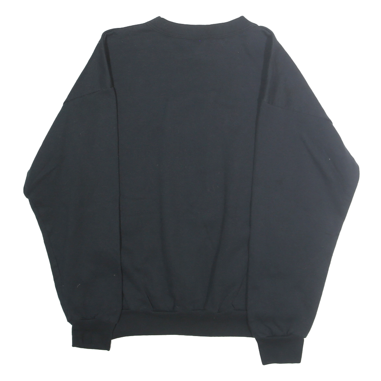 CLUB Mens Black Festival Of Trees Crew Neck M Cotton Blend Sweatshirt