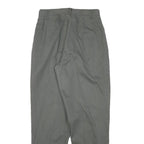 Womens Relaxed Fit Cotton Blend Grey Trousers W27 L29 Zip Closure Casual Wear