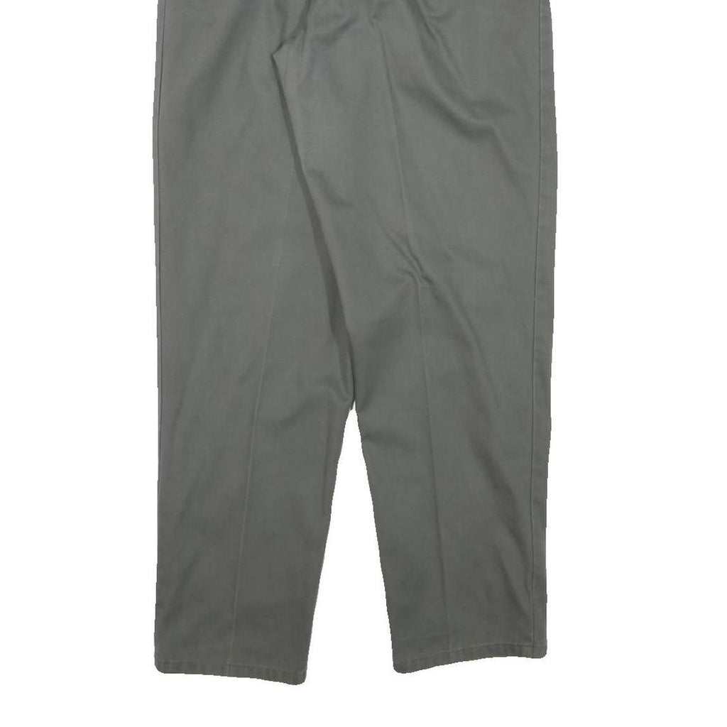 Womens Relaxed Fit Cotton Blend Grey Trousers W27 L29 Zip Closure Casual Wear