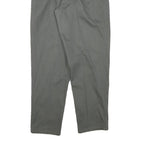 Womens Relaxed Fit Cotton Blend Grey Trousers W27 L29 Zip Closure Casual Wear