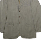 PIERRE CARDIN Mens Grey Wool Pinstripe Tailored Jacket L