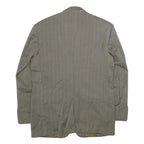 PIERRE CARDIN Mens Grey Wool Pinstripe Tailored Jacket L