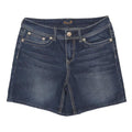 SEVEN 7 Womens Shorts Blue Denim Casual UK 10 W29 Stylish Embroidered Pockets