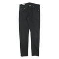 LEVI'S 512 Tapered Mens Jeans Black Slim Tapered Denim W30 L29 Zip Cotton Blend