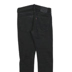LEVI'S 512 Tapered Mens Jeans Black Slim Tapered Denim W30 L29 Zip Cotton Blend