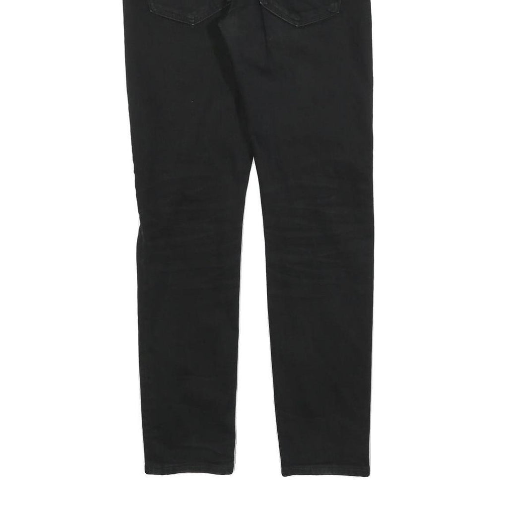 LEVI'S 512 Tapered Mens Jeans Black Slim Tapered Denim W30 L29 Zip Cotton Blend