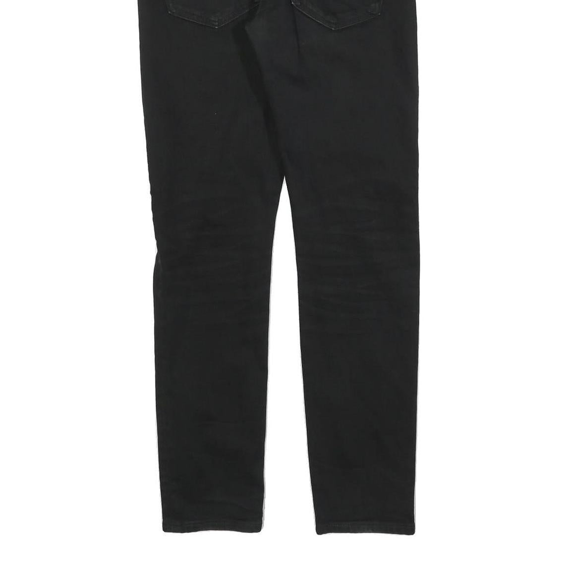 LEVI'S 512 Tapered Mens Jeans Black Slim Tapered Denim W30 L29 Zip Cotton Blend