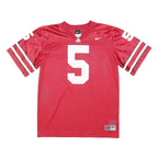 NIKE Boys Red Football Shirt 16Y Short Sleeve Crew Neck Number 5