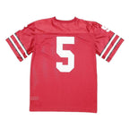 NIKE Boys Red Football Shirt 16Y Short Sleeve Crew Neck Number 5