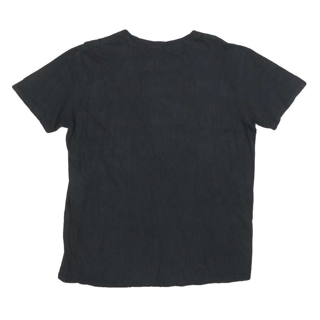 NFL Mens Black Steelers Football Graphic T-Shirt L Short Sleeve Crew Neck