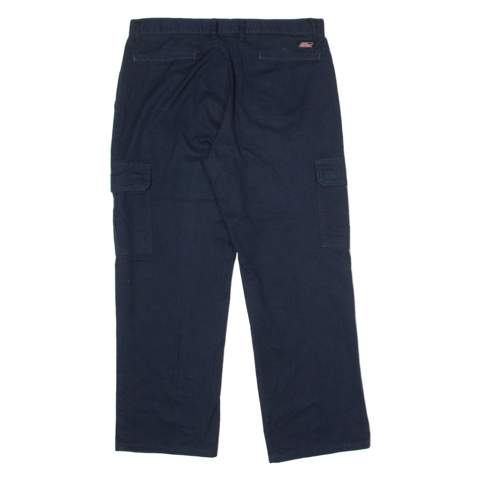 DICKIES Workwear Cargo Mens Trousers Blue Regular Straight W38 L28