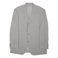 BOSS HUGO BOSS Mens Grey Wool Blend Tailored Jacket XL Button Closure Plain