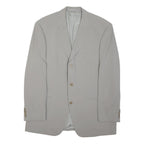 BOSS HUGO BOSS Mens Grey Wool Blend Tailored Jacket XL Button Closure Plain