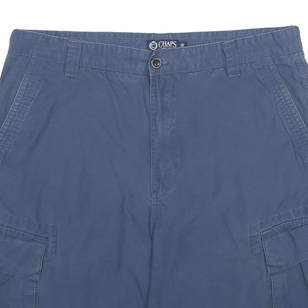 CHAPS Mens Shorts Blue Cargo L W36 Cotton Comfortable Casual Pockets