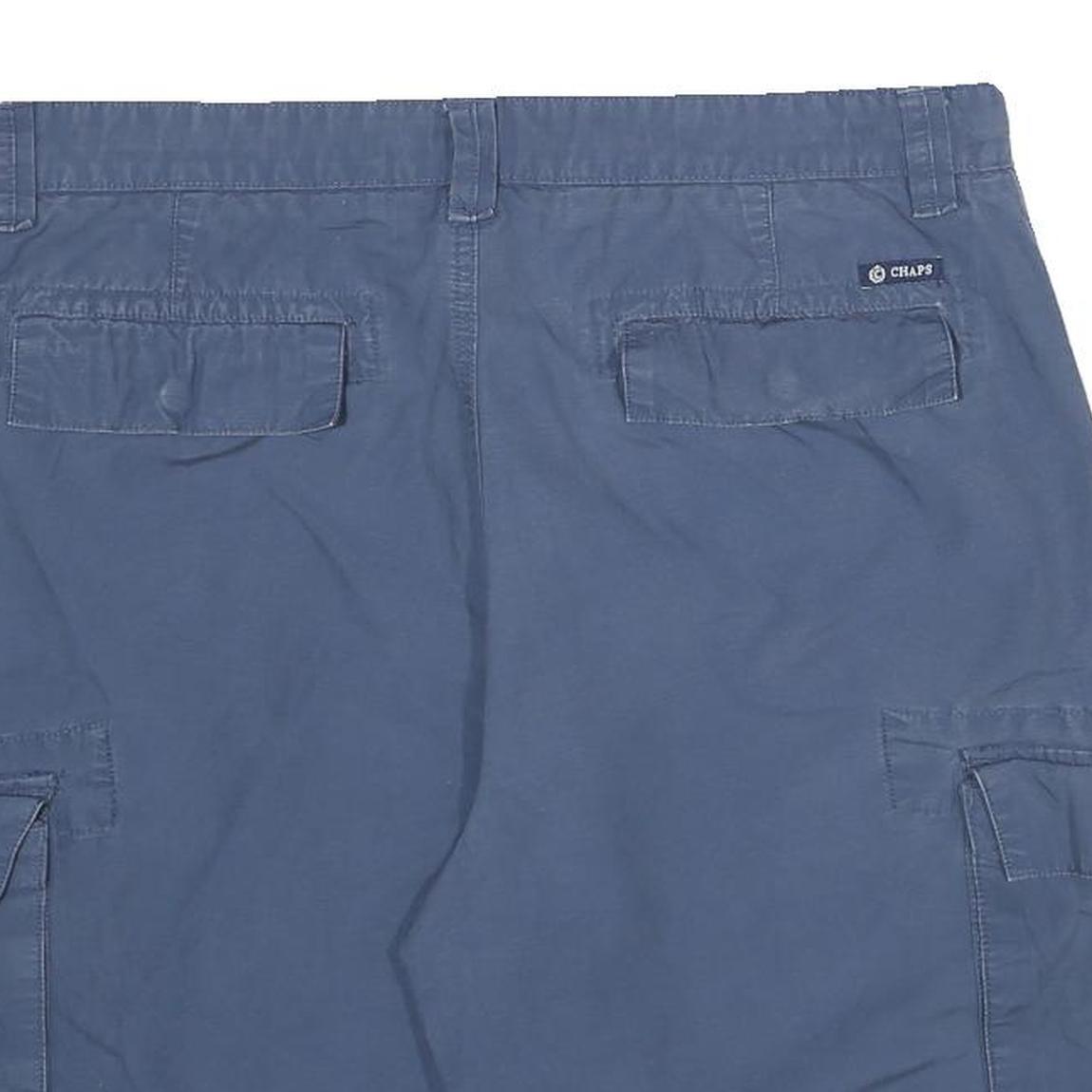 CHAPS Mens Shorts Blue Cargo L W36 Cotton Comfortable Casual Pockets