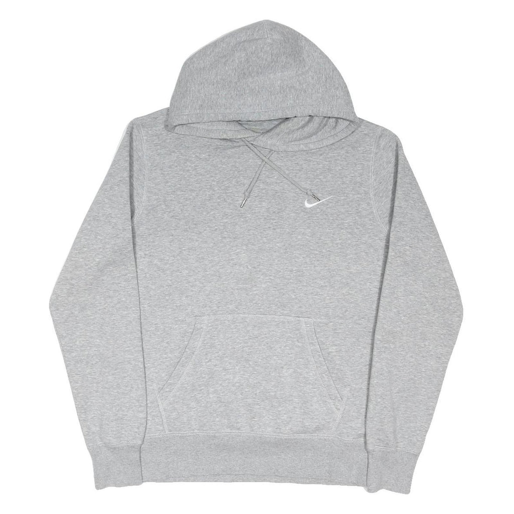 NIKE Mens Grey Pullover Hoodie M Grey Sweatshirt Casual