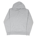 NIKE Mens Grey Pullover Hoodie M Grey Sweatshirt Casual