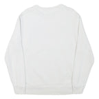 LEVI'S Mens White S Crew Neck Cotton Blend Pullover Sweatshirt