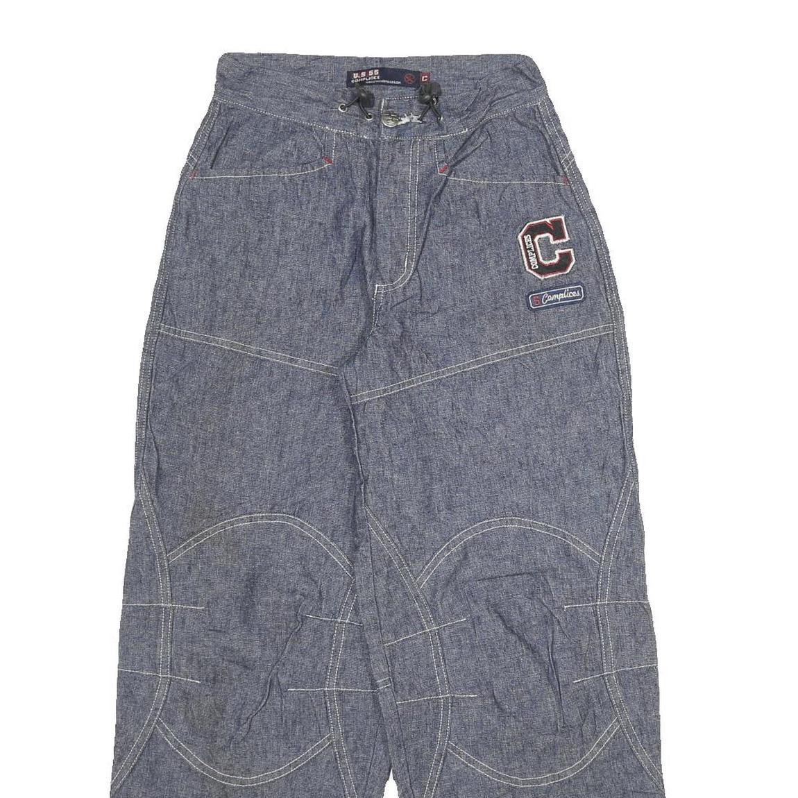 US 55 Mens Relaxed Denim Jeans Blue Cotton Blend W24 L27 Casual Zip Fastening