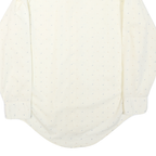 PARIANI Mens Cream Shirt L Polyester Blend Smart Casual Long Sleeve Button