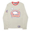 FILA Mens Beige Red Wyoming Mountains Adventure Equipment T-Shirt S Long Sleeve