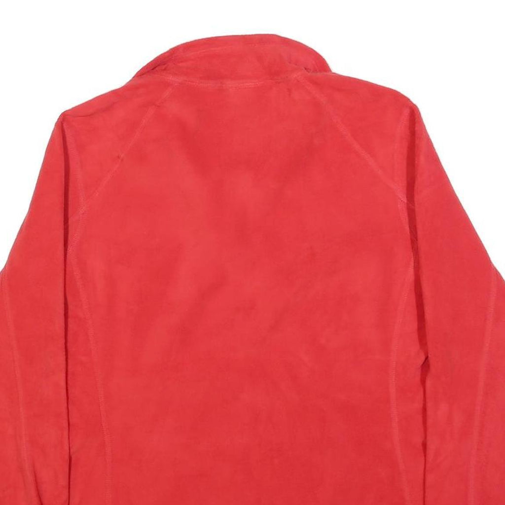 THE NORTH FACE Womens Red Plain Pullover Jumper Quarter Zip XL Outdoor Active